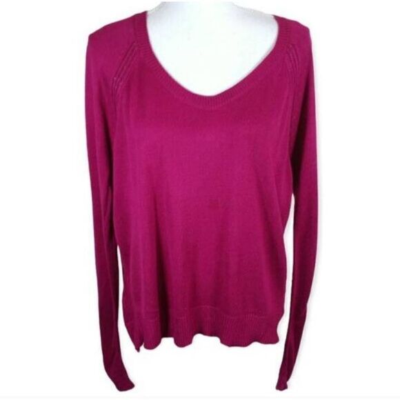 RACHEL RACHEL ROY SANGRIA LONG-SLEEVED V-NECKLINE PULLOVER SZ.M GUC. - Picture 2 of 6